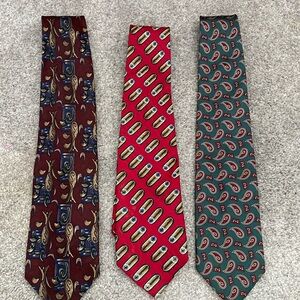 3 men’s ties Mark Shale, Talbots Studio and Brooks Brothers.